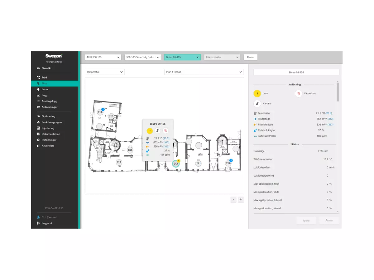 Product view - Interface